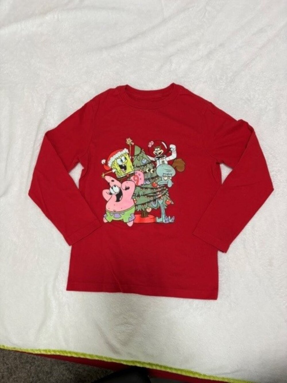 Nickelodeon SpongeBob Christmas Long Sleeve Tee for Kids